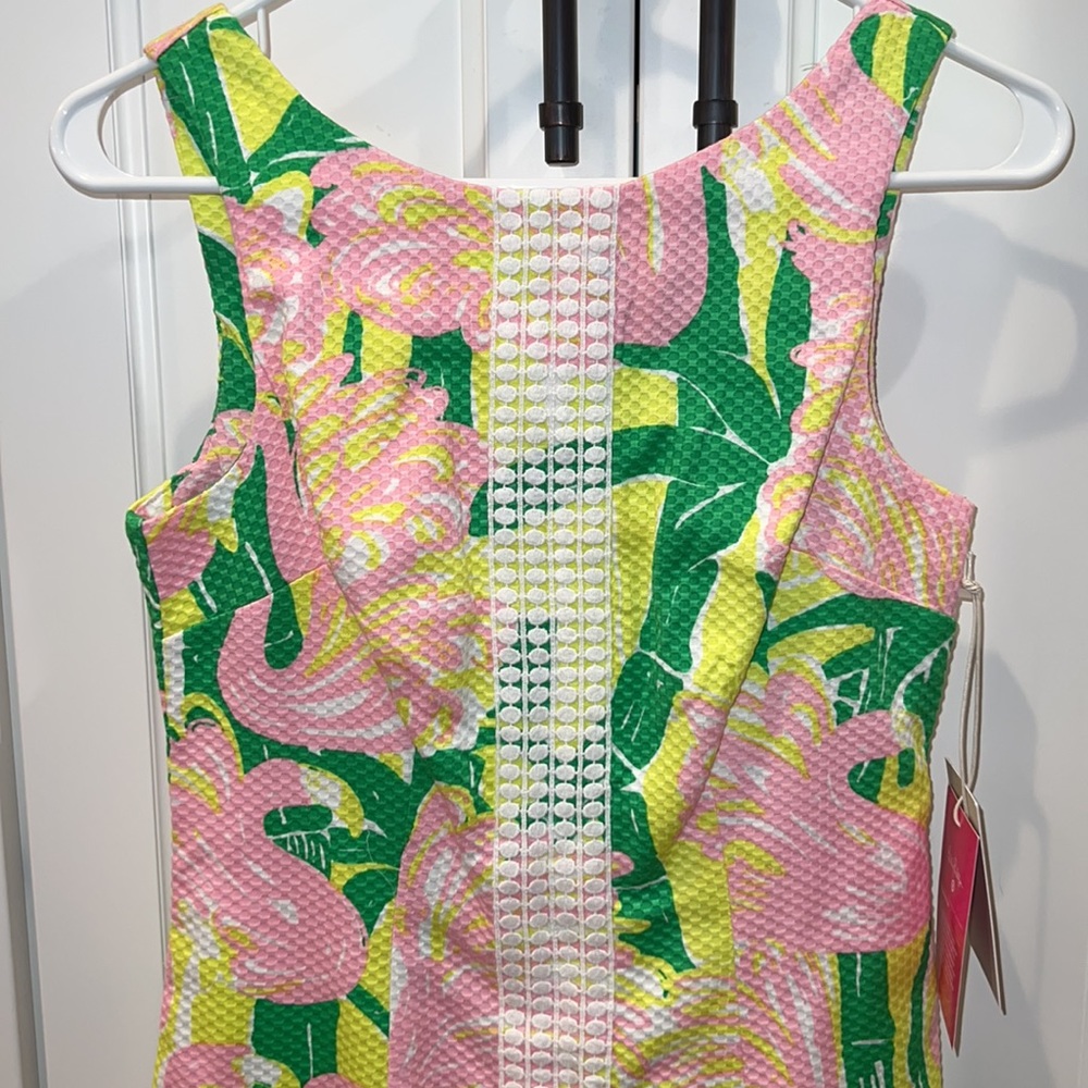 Lilly Pulitzer Pink Flamingo Shift Dress Sheath New With Tags - Picture 2 of 10